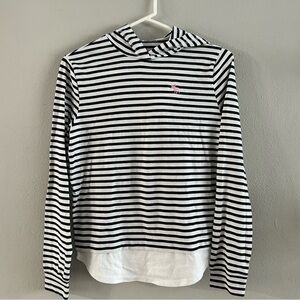 Abercrombie Kids. Navy and white striped pullover. Size 13/14